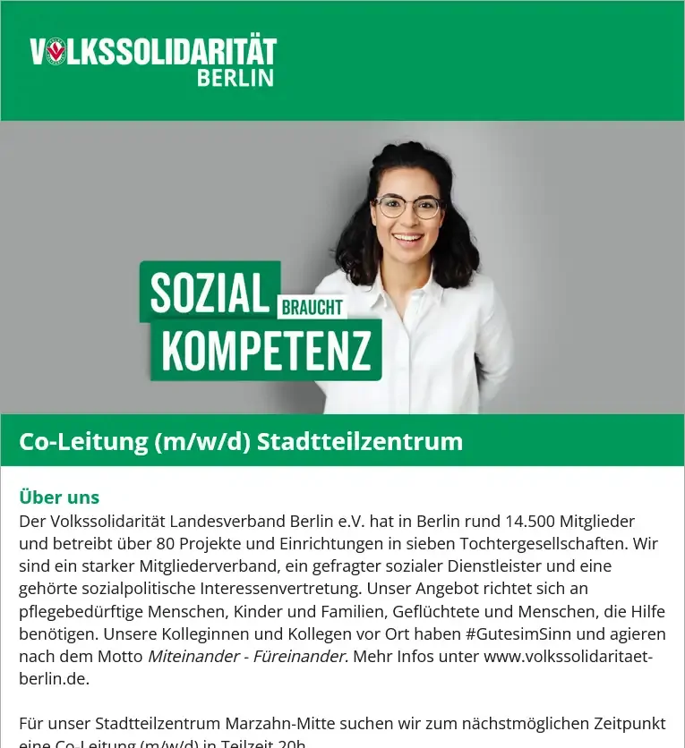 Dienstleistungsgesellschaft der Volkssolidarität Berlin