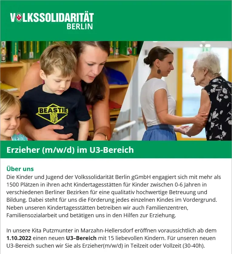 Dienstleistungsgesellschaft der Volkssolidarität Berlin